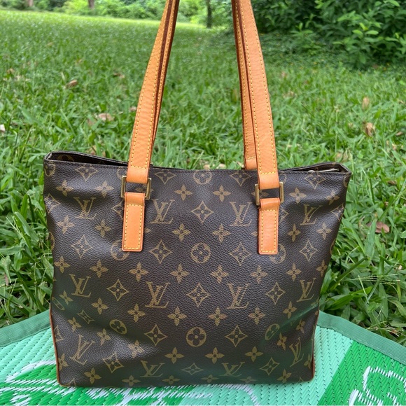 Louis Vuitton Monogram Cabas Piano Shoulder Tote Bag Authentic - Picture 4 of 16